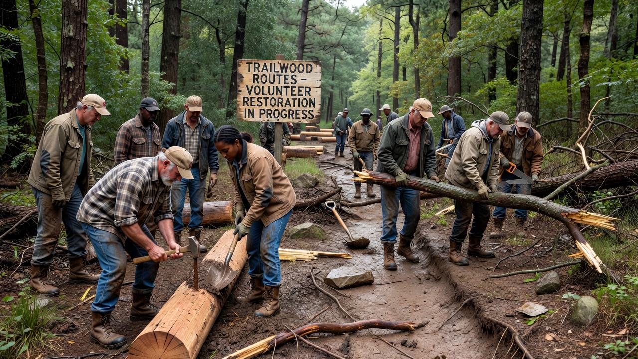 Volunteers Restore Storm-Damaged Trailwood Routes